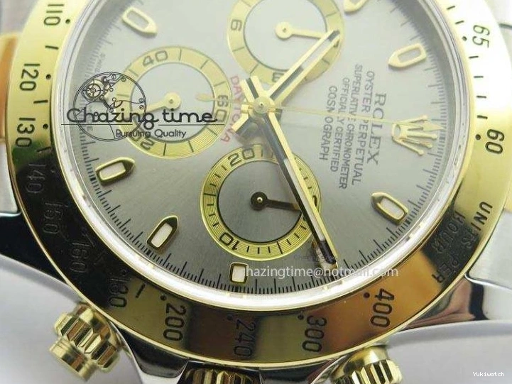 JF SS 116523 Gray On Best Bracelet A7750 YG Edition SS YG Dial Daytona 0312